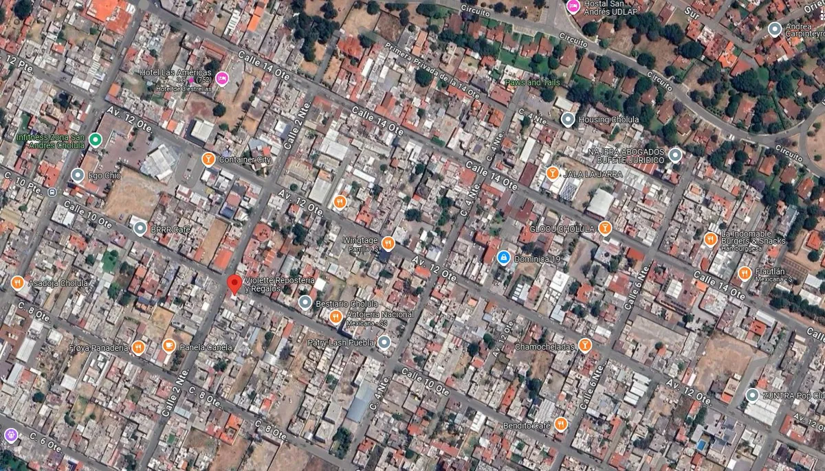 Ubica a Violette Repostería Cholula